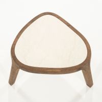 Eleonora Fred salontafel organisch klein - naturel/marmer