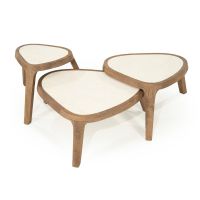 Eleonora Fred salontafel organisch klein - naturel/marmer