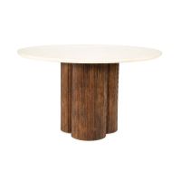 Xannni eettafel rond ø130 cm - bruin