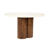 Xannni eettafel rond ø130 cm - bruin