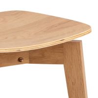 Nøra Kyan eetkamerstoel | naturel oak onderstel - naturel