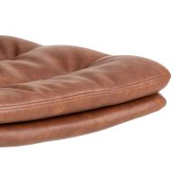 Olin draaistoel | zwart metaal onderstel | PU retro - beige