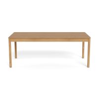 Nøra Mari rechthoekige uitschuiftafel 200x100x75 cm | eikenfineer - naturel (exclusief planken)