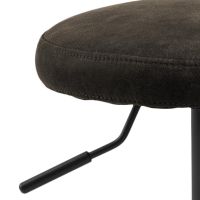 Nøra Denise verstelbare barstoel | zwart metaal onderstel | stof Preston - antraciet