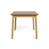 Nøra Donny eettafel 120x80x74.8 cm | rubberhout onderstel | mat eiken AC-gelakt fineer blad
