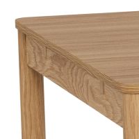 Nøra Mari rechthoekige uitschuiftafel 200x100x75 cm | eikenfineer - naturel (exclusief planken)