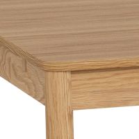 Nøra Mari rechthoekige uitschuiftafel 200x100x75 cm | eikenfineer - naturel (exclusief planken)