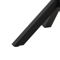 Nøra Donovan ronde eettafel Ø120x76.4 cm | zwart metaal onderstel | eikenhout - naturel