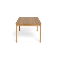 Nøra Mari rechthoekige uitschuiftafel 200x100x75 cm | eikenfineer - naturel (exclusief planken)