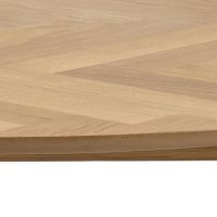 Nøra Elvira ronde eettafel Ø120x75 cm | gelakt eikenhout visgraatpatroon - naturel