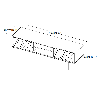Nordic Home Calvi eiken tv-meubel - 160 cm - naturel