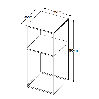 Nordic Home Dora bijzettafel/zuil - zwart