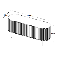 Nordic Home Denzel dressoir - 160 cm