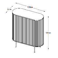 Nordic Home Denzel wandkast - 110 cm