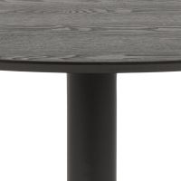 Nøra Sid ronde eettafel Ø110x74 cm | zwart metaal onderstel | essenfineer met NC-lakafwerking - zwart
