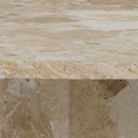 Nøra Maricela ronde eettafel Ø130x75 cm | gelakt marmer - bruin