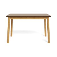 Nøra Donny eettafel 120x80x74.8 cm | rubberhout onderstel | mat eiken AC-gelakt fineer blad