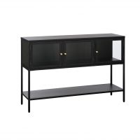 Nordic Home Ragnar hoog staand dressoir - 130 cm - zwart