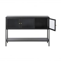 Nordic Home Ragnar hoog staand dressoir - 130 cm - zwart