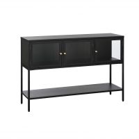 Nordic Home Ragnar hoog staand dressoir - 130 cm - zwart