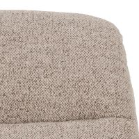 Nøra Berry fauteuil | zwart metaal onderstel | stof Monza - beige