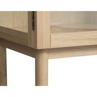 Nordic Home Alrik eiken vitrinekast - 190 cm - naturel
