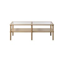 Alrik glazen salontafel - 60 x 120 cm - naturel