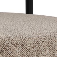 Nøra Cliff fauteuil | zwart metaal onderstel | stof Monza - beige