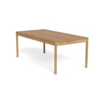 Nøra Mari rechthoekige uitschuiftafel 200x100x75 cm | eikenfineer - naturel (exclusief planken)