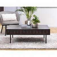 Nordic Home Magnus eiken salontafel - 71 x 117 cm - espresso