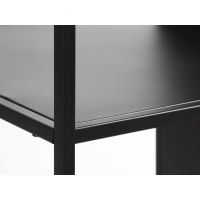 Nordic Home Sigurd metalen kledingkast - 1 deur - 180 cm - zwart