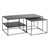 Nordic Home Dora salontafel 65x65 cm - zwart