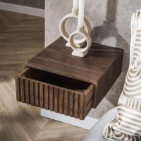 Fraaai Marino zwevend nachtkastje - 1 lade - acaciahout