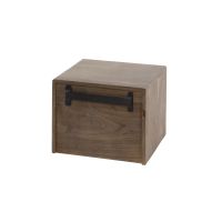 Fraaai Marino zwevend nachtkastje - 1 lade en open vak - acaciahout