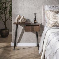 Fraaai Marino nachtkastje - 1 lade en legplank - acaciahout - links