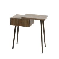 Fraaai Marino nachtkastje - 1 lade en legplank - acaciahout - rechts