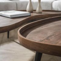 Fraaai Greco organische salontafel - 103 x 55 cm - acaciahout