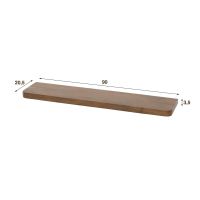 Marino wandplank - 90 cm - acaciahout - bruin
