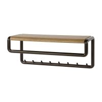 Fraaai Esposito kapstok - 8 haken en roede - eikenlook met staal