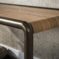 Fraaai Esposito schoenenrek en bankje - eikenlook en staal