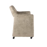 Arianna armstoel dlx - met wieltjes - zand