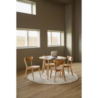 Nøra Kyan eetkamerstoel | naturel oak onderstel - naturel