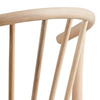 Siv armstoel | wit oak onderstel | Paper plaits - off white