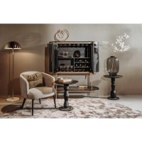 Brunello bijzettafel - ø50 cm 3 - zwart