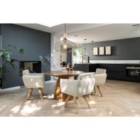 Amsterdam draaistoel hout - naturel - beige