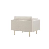 Svea Sino fauteuil - ribstof - lichtgrijs