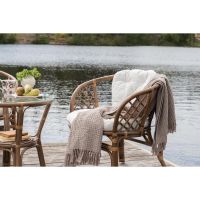 Svea Tarek café set - naturel - rattan