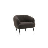 Vona fauteuil - boucle - donkergrijs