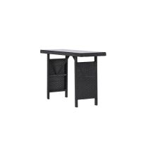 Svea Haruto outdoor sidetable - 120 cm - zwart