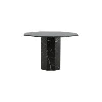 Lino ronde eettafel - ø110 cm - marmer - zwart